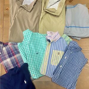 Button down shirt dress shirts. Vineyard vines, Ralph Lauren Polo Southern Tide.